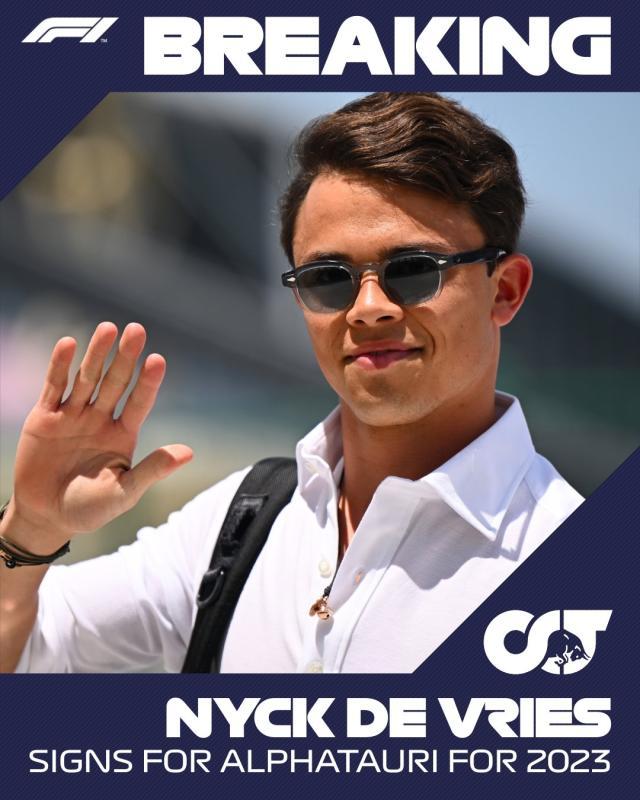 开云体育下载-加斯利与德弗瑞斯先后官宣 2023赛季F1仅剩两席